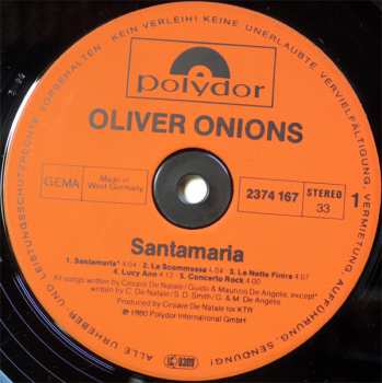 LP Oliver Onions: Santa Maria 509616