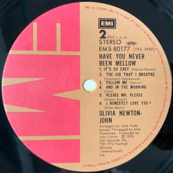 LP Olivia Newton-John: Have You Never Been Mellow