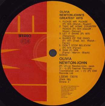 LP Olivia Newton-John: Olivia Newton-John's Greatest Hits 431260