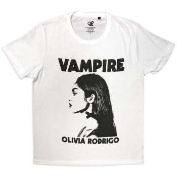 Merch Olivia Rodrigo: Olivia Rodrigo Unisex T-shirt: Vampire (xx-large) White