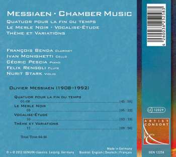 CD Olivier Messiaen: Chamber Music 446859