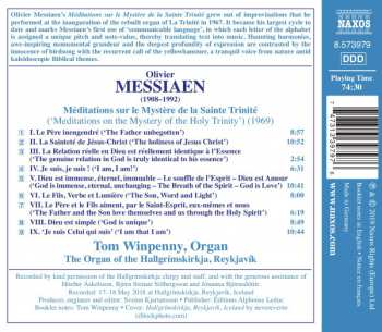 CD Olivier Messiaen: Méditations Sur Le Mystère De La Sainte Trinité 189204