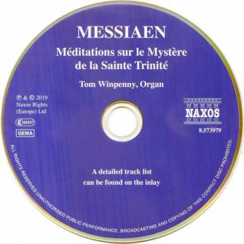 CD Olivier Messiaen: Méditations Sur Le Mystère De La Sainte Trinité 189204