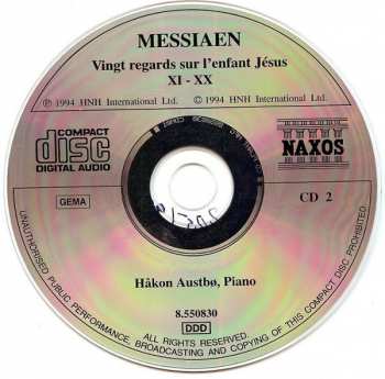 2CD Olivier Messiaen: Vingt Regards Sur L'enfant Jésus 433715