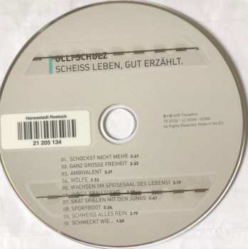 CD Olli Schulz: Scheiss Leben, Gut Erzählt. DIGI 317256
