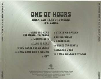 CD One Of Hours: When You Hear The Music, It's Yours 354993