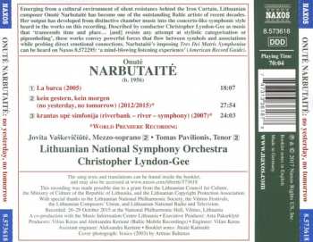 CD Onutė Narbutaitė: No Yesterday, No Tomorrow 190886