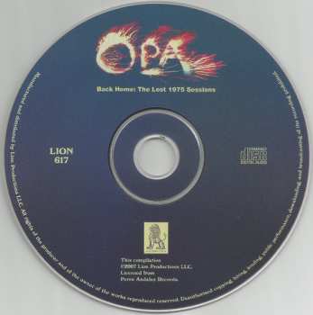 CD Opa: Back Home: The Lost 1975 Sessions 253320