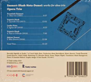 CD Opera Trio: Emmert-Dlask-Nota-Demoč: Works For Oboe Trio 54490
