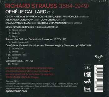 CD Ophélie Gaillard: Don Quixote & Cello Works 97082