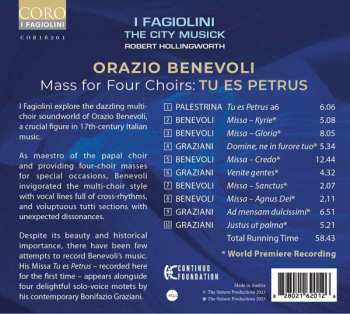 CD Orazio Benevoli: Missa Tu Es Petrus - Mass For Four Choirs 495133