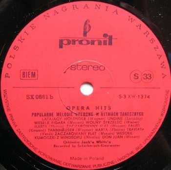LP Orchestra Jack White: Opera Hits (Popularne Melodie Operowe W Rytmach Tanecznych) 365327