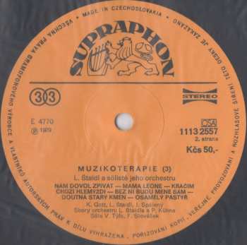 LP Orchestra Ladislav Štaidl: Muzikoterapie 3 396489