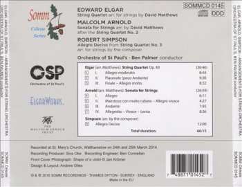 CD Orchestra Of St Paul’s: String Quartet; Sonata For Strings; Allegro Deciso