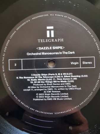 2LP Orchestral Manoeuvres In The Dark: Dazzle Ships LTD
