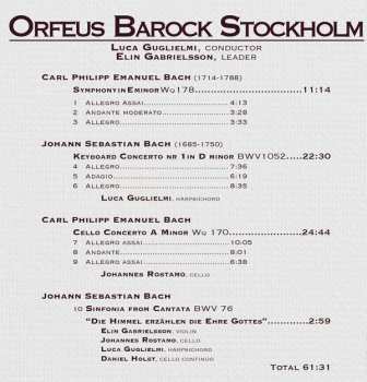 CD Orfeus Barock Stockholm: JS Bach, CPE Bach 248665