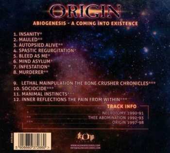 CD Origin: Abiogenesis - A Coming Into Existence DIGI 960