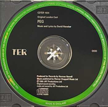 CD "Peg" Original London Cast: Peg: A Romantic New Musical (Original London Cast)