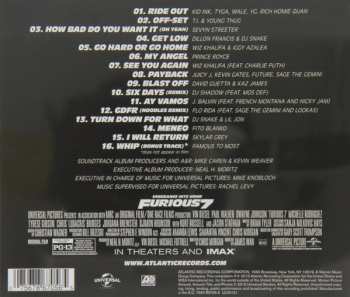 CD Various: Original Motion Picture Soundtrack Furious 7 13623