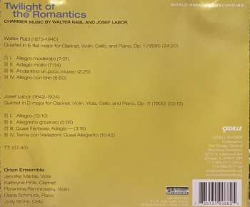 CD Orion Ensemble: Twilight Of The Romantics / Chamber Music By Walter Rabl And Josef Labor 247267