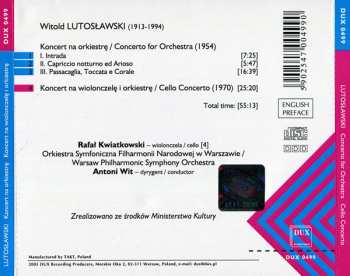 CD Orkiestra Symfoniczna Filharmonii Narodowej: Lutosławski. Concerto For Orchestra • Cello Concerto 458972