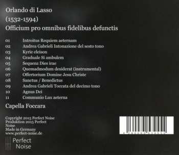 CD Roland de Lassus: Officium Pro Omnibus Fidelibus Defunctis 432281