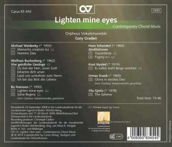 CD Orpheus Vokalensemble: Lighten Mine Eyes (Contemporary Choral Music) 384713
