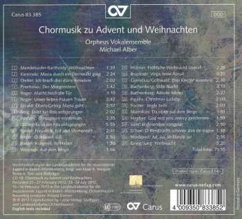 CD Orpheus Vokalensemble: Chormusik Zu Advent Und Weihnachten 398132