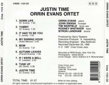 CD Orrin Evans Ortet: Justin Time 340619