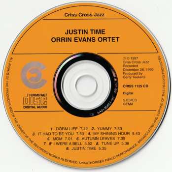 CD Orrin Evans Ortet: Justin Time 340619
