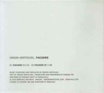 CD Orson Hentschel: Facades 186955