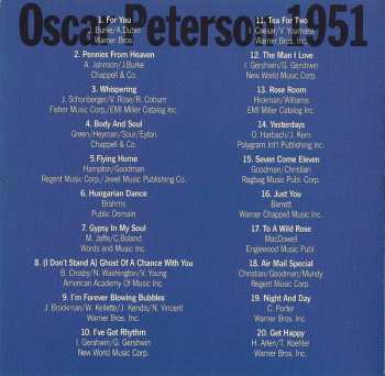 CD Oscar Peterson: 1951 48661
