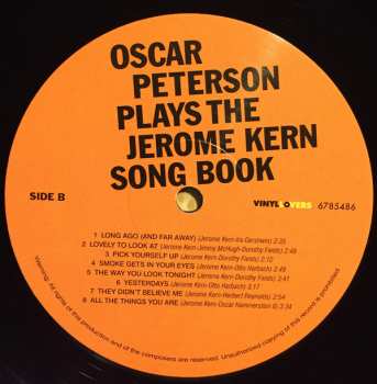 LP Oscar Peterson: Oscar Peterson Plays The Jerome Kern Songbook LTD 74953