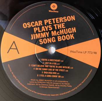 LP Oscar Peterson: Oscar Peterson Plays The Jimmy McHugh Song Book  LTD 138067