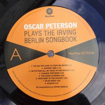LP Oscar Peterson: Plays The Irving Berlin Song Book LTD 138475