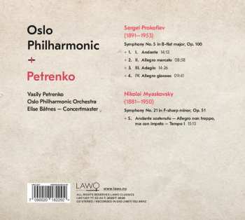 CD Oslo Filharmoniske Orkester: Symphony No. 5 ; Myaskovsky Symphony No. 21 468595