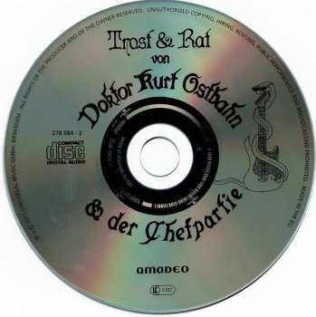 CD Ostbahn-Kurti & Die Chefpartie: Trost & Rat - Die Natur Kur 297884