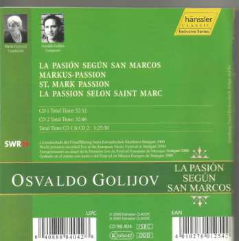 2CD Osvaldo Golijov: La Pasión Según San Marcos (St. Mark Passion) 539272