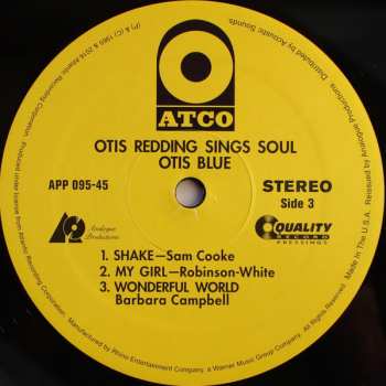 2LP Otis Redding: Otis Blue / Otis Redding Sings Soul 520416