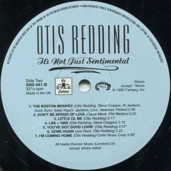 LP Otis Redding: It's Not Just Sentimental 134661