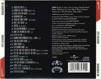 CD Otis Redding: Remember Me (22 Previously Unissued Tracks) 118453