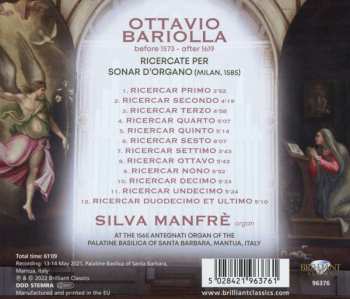 CD Ottavio Bariolla: Ricercate For Organ 511327