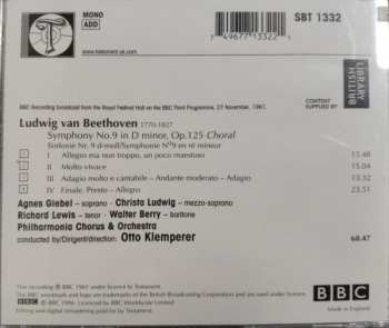 CD Otto Klemperer: Symphony No.9 'Choral' (1961 BBC Broadcast) 345568