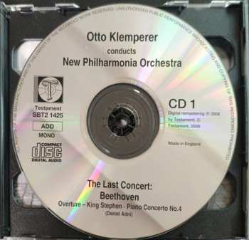 2CD Otto Klemperer: The Last Concert: Beethoven / Brahms 436841