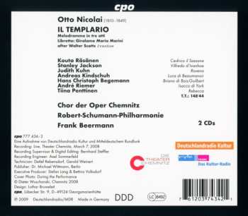 2CD/Box Set Otto Nicolai: Il Templario 477248