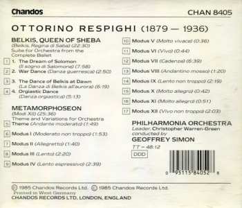 CD Ottorino Respighi: Belkis, Queen Of Sheba / Metamorphoseon 296040