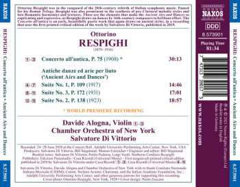 CD Ottorino Respighi: Concerto All'Antica • Ancient Airs And Dances 113969