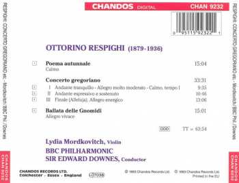CD Ottorino Respighi: Concerto Gregoriano / Poema Autunnale ∙ Ballata Delle Gnomidi 332528