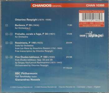 CD Ottorino Respighi: Preludio, Corale E Fuga / Burlesca / Rossiniana / Five Etudes-Tableaux 320268