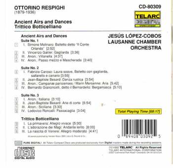 CD Ottorino Respighi: Respighi - Ancient Airs And Dances ; Trittico Botticelliano 181071